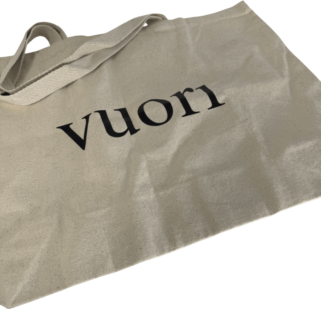 Vuori Cream The Rise The Shine Canvas Large Tote Bag One Size - Reliked