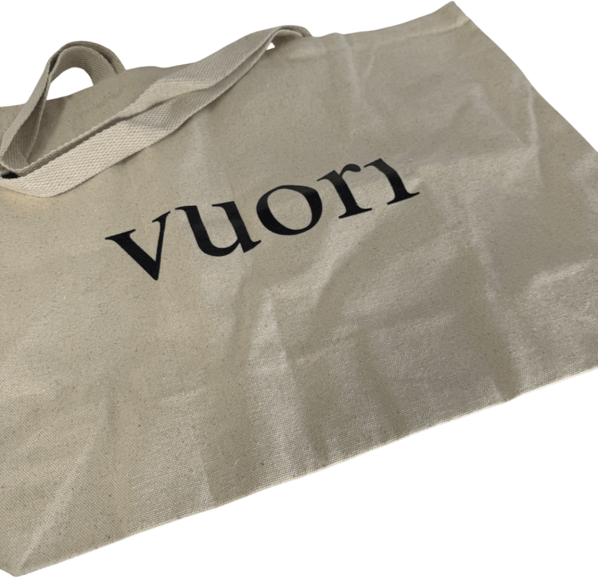 Vuori Cream The Rise The Shine Canvas Large Tote Bag One Size - Reliked