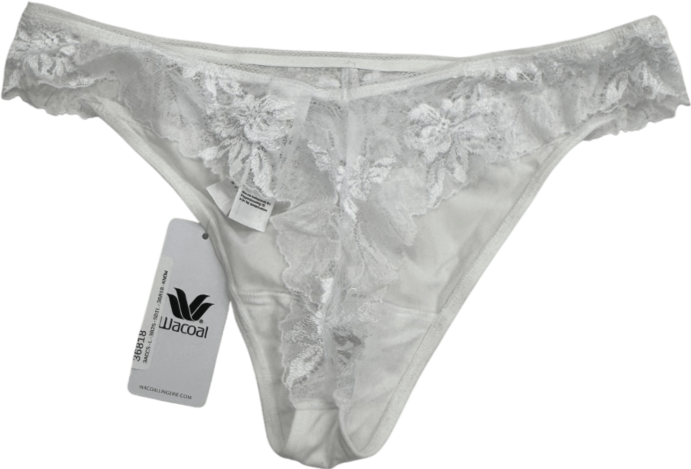 Wacoal White Eglantine Brief UK S - Reliked