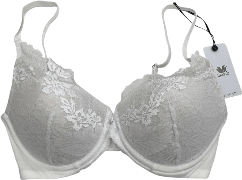 Wacoal White Most Divine Plunge Bra UK 32D - Reliked
