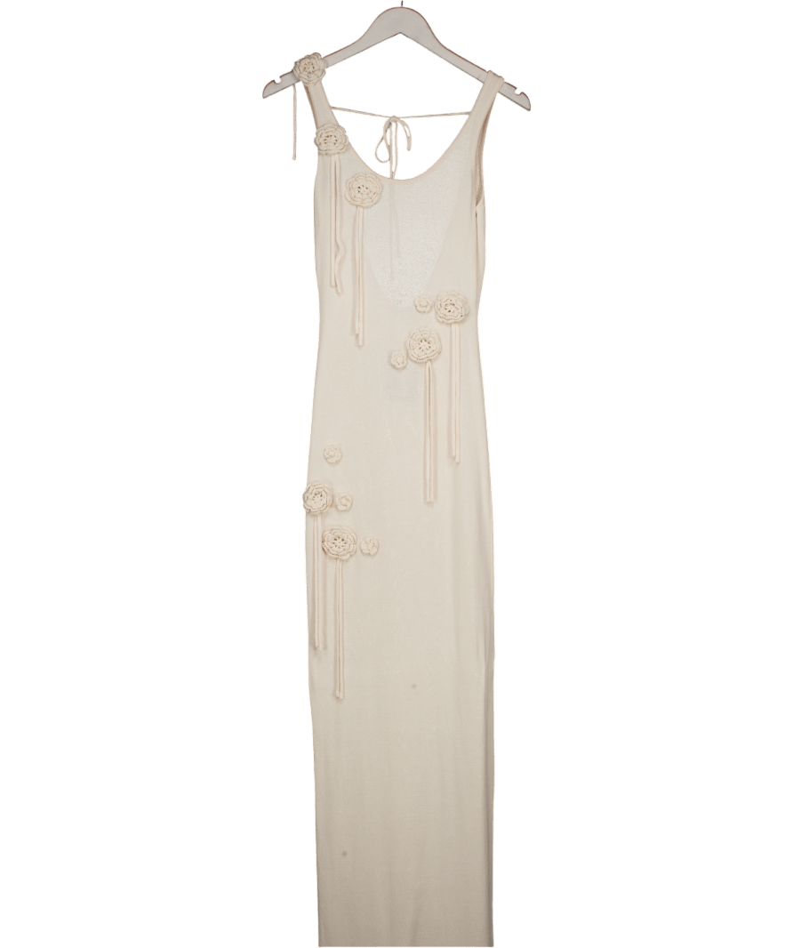 WANDERDOLL Cream Lilly Maxi Dress UK S - Reliked