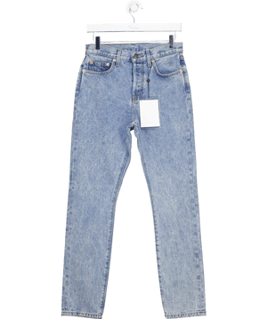 Wardrobe NYC Light Blue High Rise Straight Leg Jeans W27