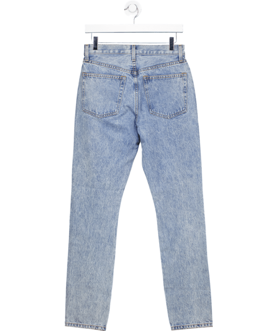 Wardrobe NYC Light Blue High Rise Straight Leg Jeans W27 - Reliked