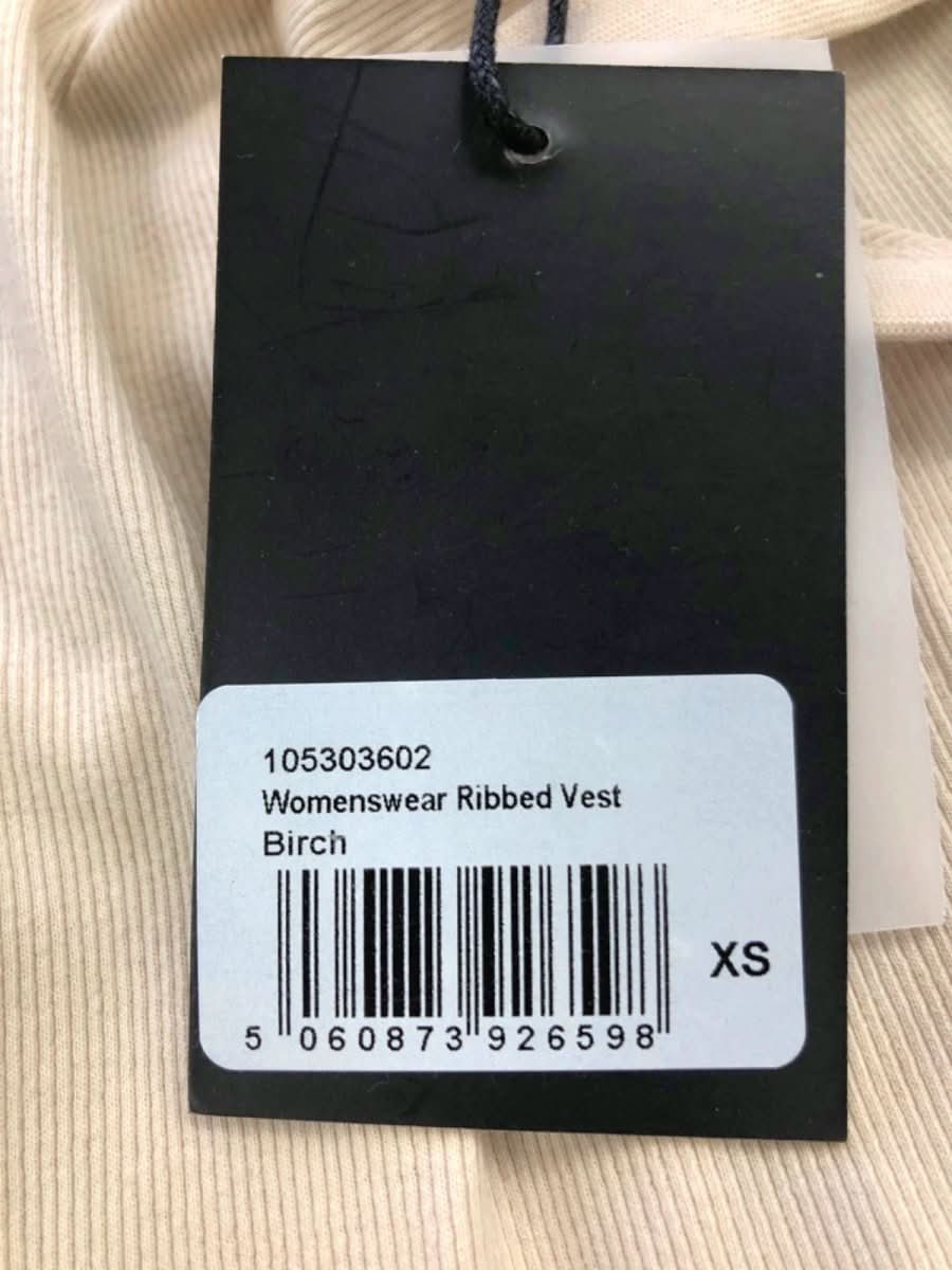 Wat. The Brand Birch Womenswear Ribbed Vest XS - Reliked