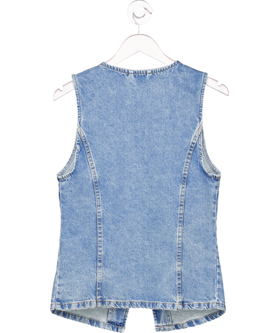 We The Free Blue Aimee Vest UK XS - Reliked