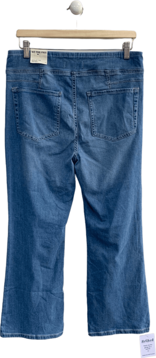 We The Free Blue In My Feelings Mid Rise Crop Boot Jeans L - Reliked