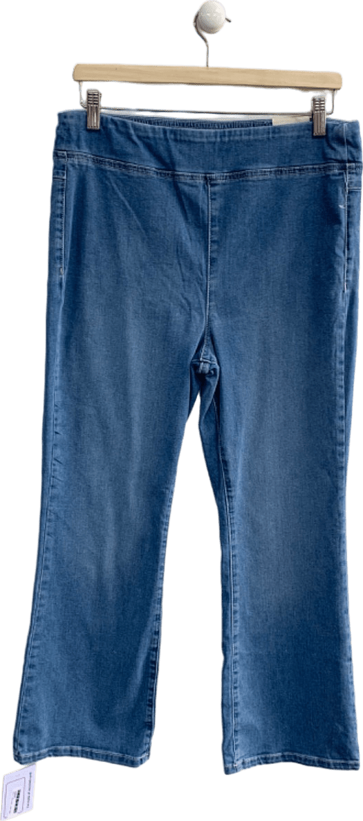 We The Free Blue In My Feelings Mid Rise Crop Boot Jeans L - Reliked