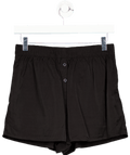 Weekday Black Noah Shorts UK S - Reliked