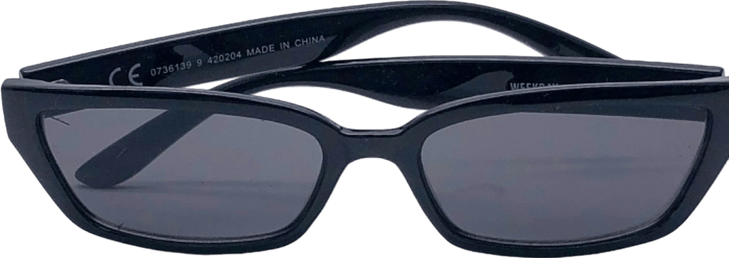 Weekday Black Sunglasses - Reliked