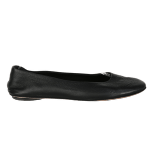 weekend max mara Black Leather Todi Ballet Flats UK 4 EU 37