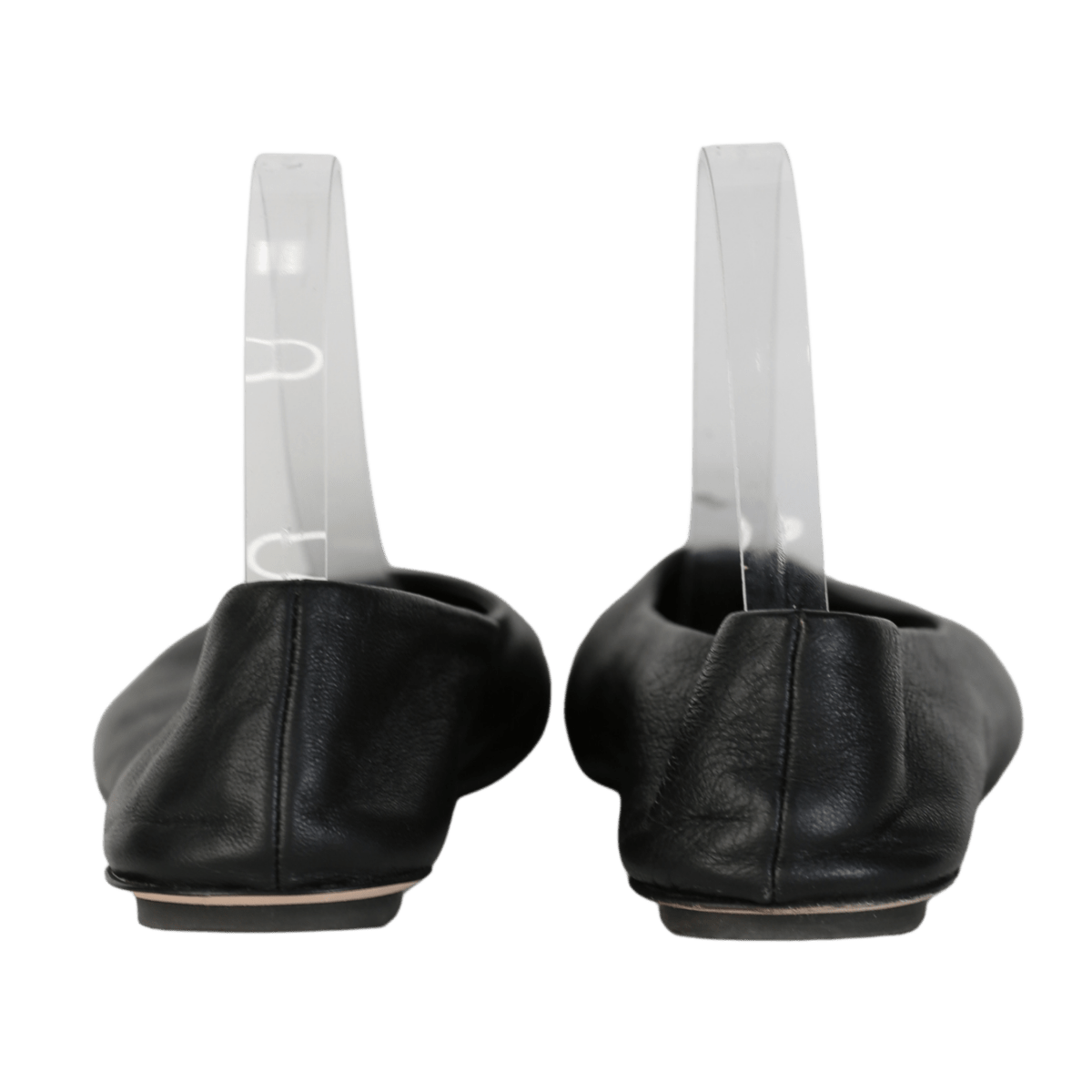 weekend max mara Black Leather Todi Ballet Flats UK 4 EU 37 👠 - Reliked