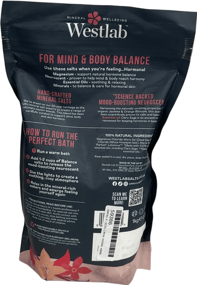 westlab Balance Bath Salt 1kg - Reliked