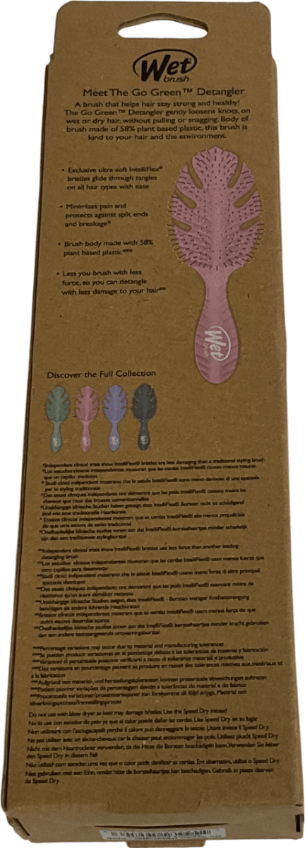 Wet Brush Pink Go Green Detangler One Size - Reliked