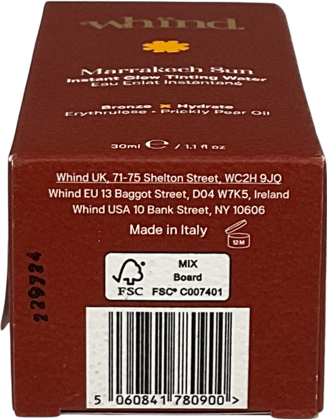 whind Marrakech Sun Instant Glow Tinting Water 30ml - Reliked