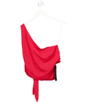 White Fox Better Myself One Shoulder Top Red UK L - Reliked