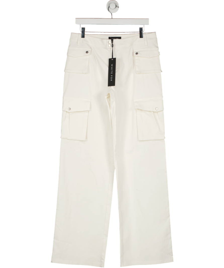 White Fox Cargo Pants Off White UK S - Reliked