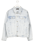 White Fox Charlotte Denim Jacket Light Blue UK L/XL - Reliked