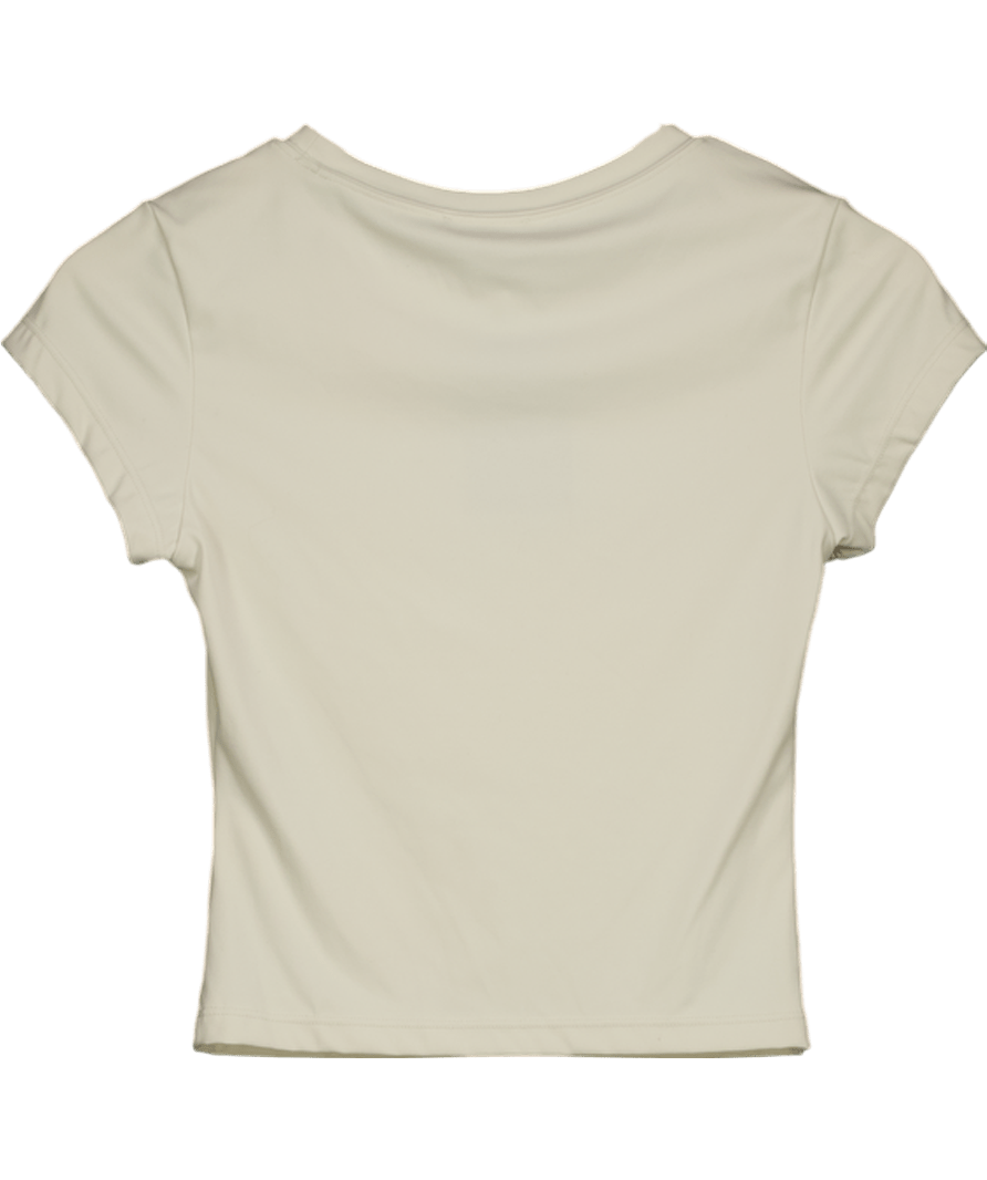 White Fox Cream Archive 6.0 Baby Tee Coconut UK S - Reliked
