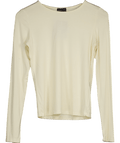 White Fox Cream Long Sleeve Top UK M - Reliked