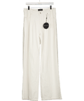 White Fox Iris Low Rise Wide Leg Jeans Off White UK L - Reliked