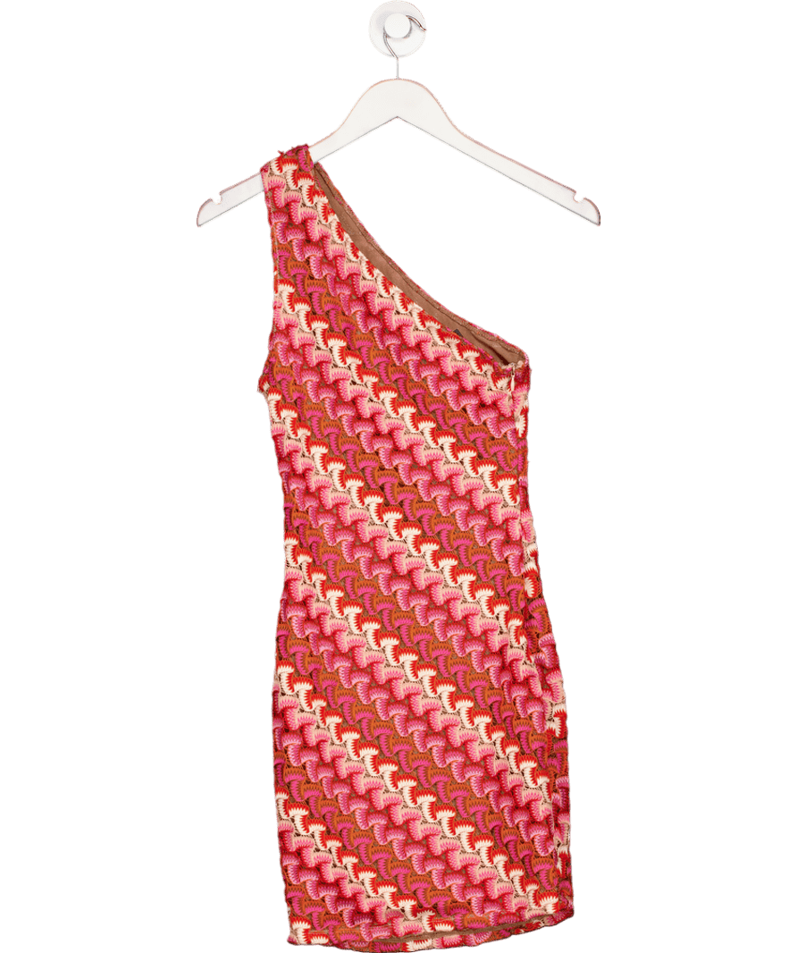 White Fox Pink Go Loco Mini Dress Berry UK S - Reliked