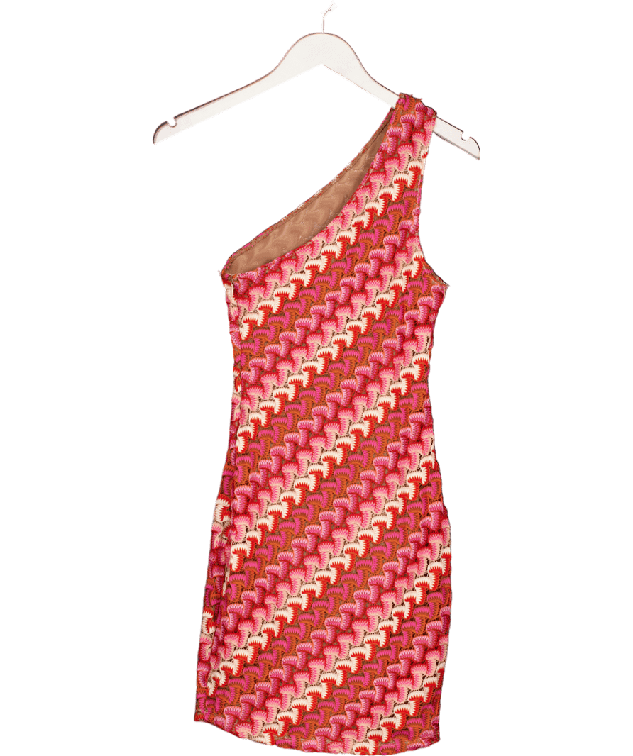 White Fox Pink Go Loco Mini Dress Berry UK S - Reliked