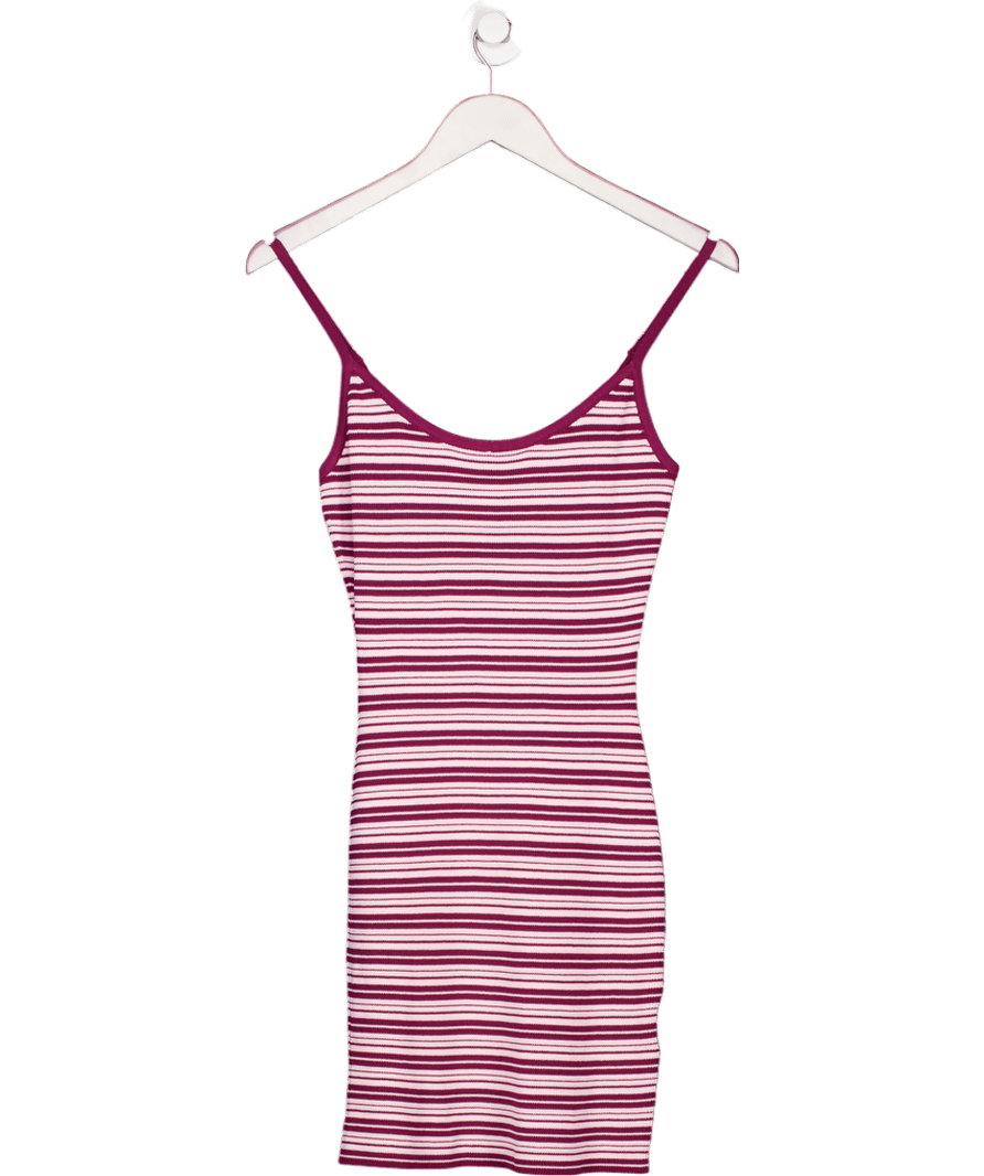 White Fox Pink I've Been Thinking Knit Mini Dress UK M - Reliked