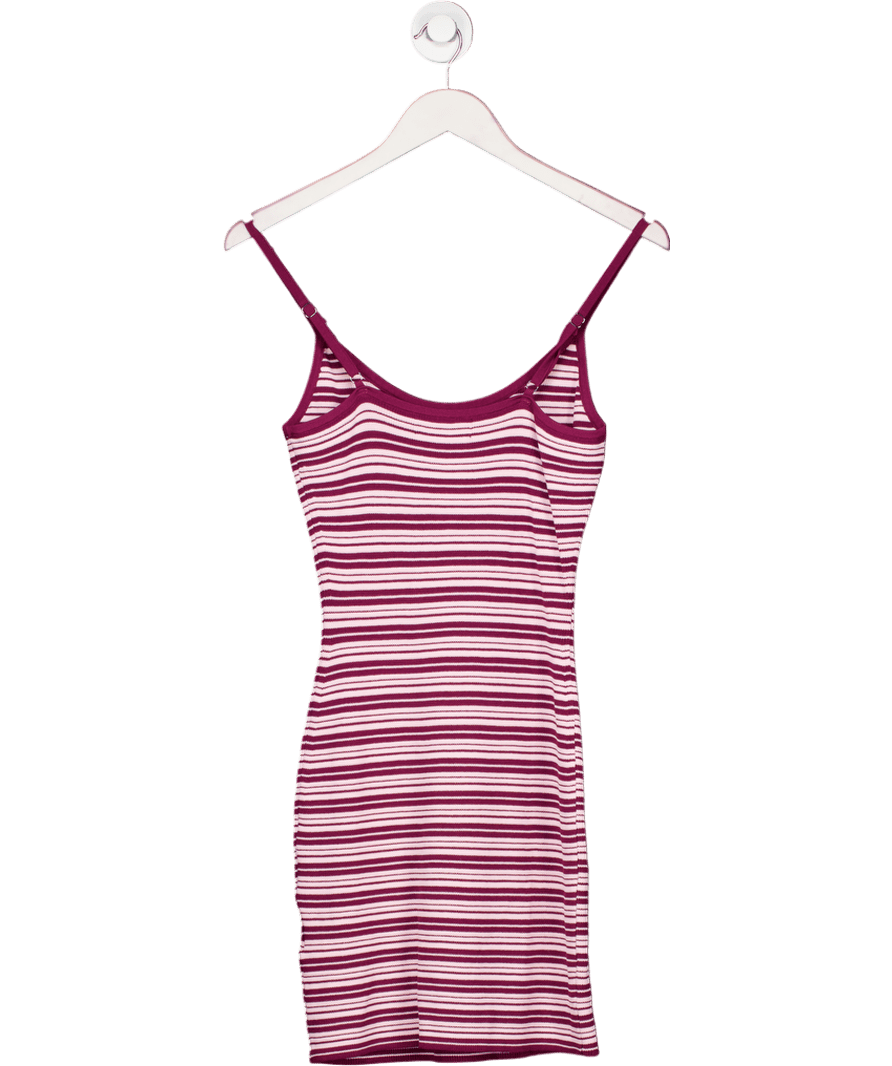 White Fox Pink I've Been Thinking Knit Mini Dress UK M - Reliked