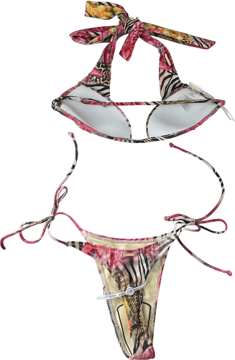 White Fox Tala Bikini Set - wild Botanica UK M - Reliked