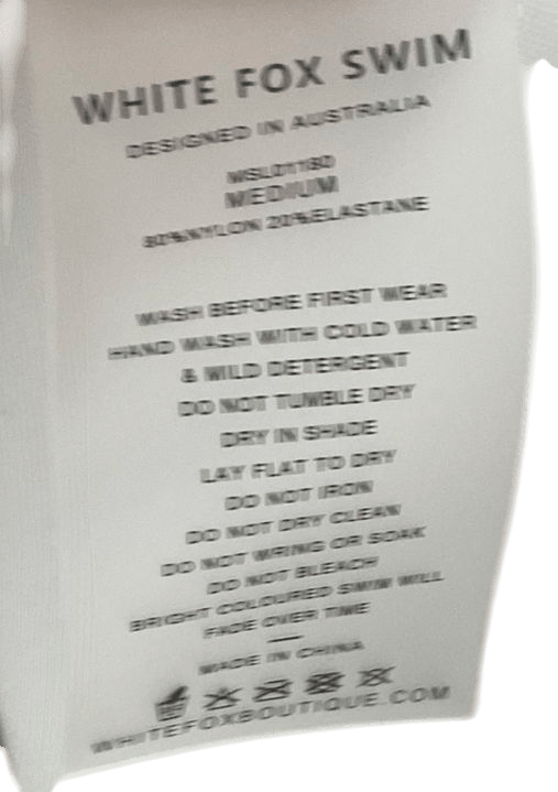 White Fox Tala Bikini Set - wild Botanica UK M - Reliked