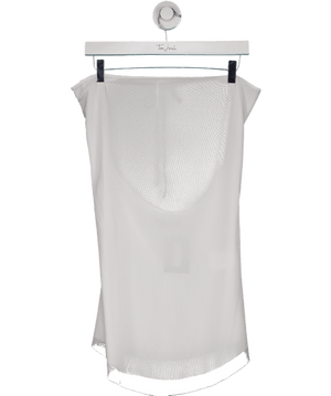 White Fox White Mesh Halter Neck Dress UK S