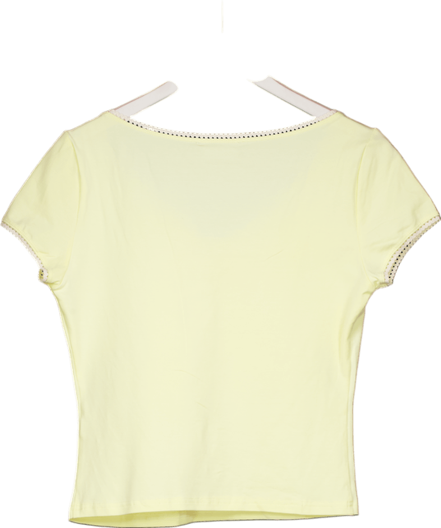 White Fox Yellow Yours Truly Top Lemon UK XL - Reliked