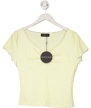 White Fox Yellow Yours Truly Top Lemon UK XL