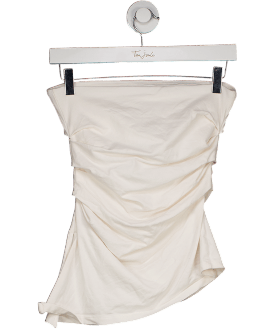 White Good American Super Stretch Jersey Tube Top UK M - Reliked