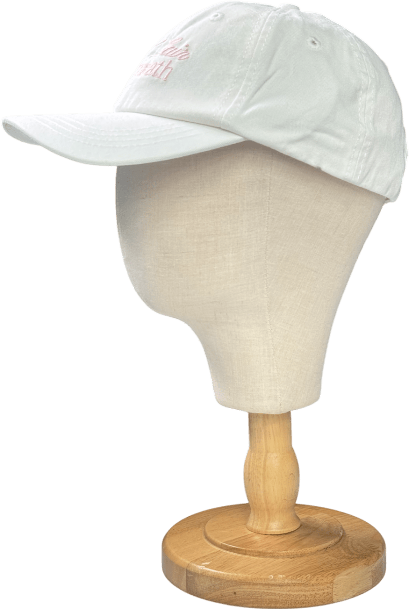 White "Good Hair Underneath' Logo Cap One Size - Reliked