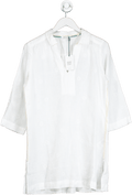 White Stuff White Printed Linen Tunic UK 12 - Reliked