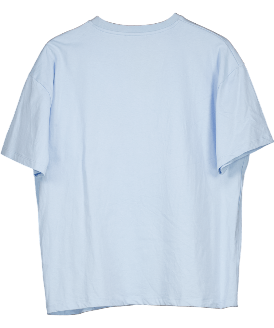 Whitefox Blue Oversized Flower Print T-shirt UK M/L - Reliked