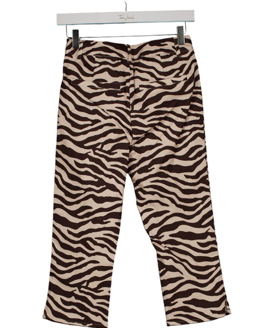 Whitefox Brown Day For It Capri Pants Zebra UK XS - Reliked