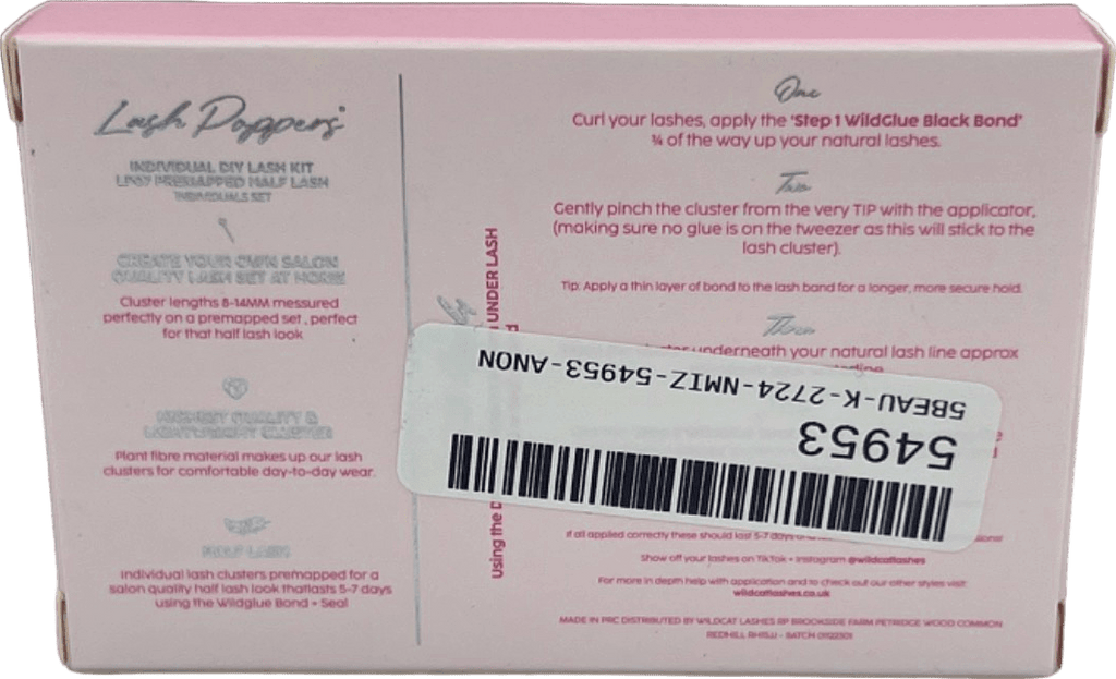 Wildcat Lashes Lash Poppies Half Lash 8 - 14mm - Reliked