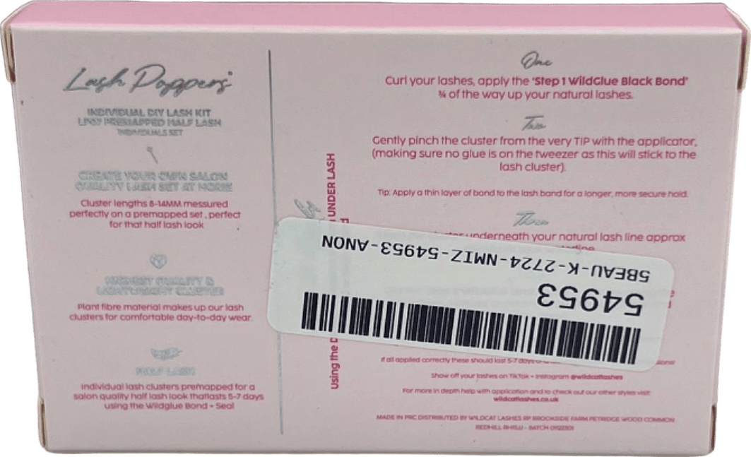 Wildcat Lashes Lash Poppies Half Lash 8 - 14mm - Reliked