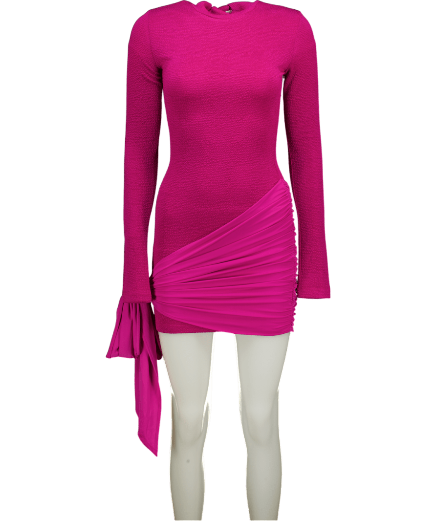 With Harper Lu Pink Fuchsia Textured Wrap Mini UK XS - Reliked