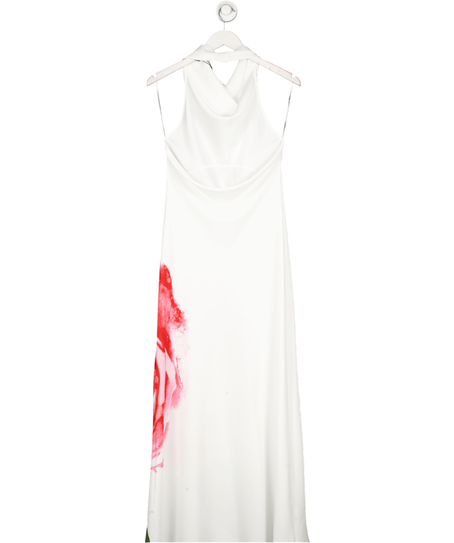 With Harperlu Cowl Slip Dress - White Rose UK XS - Reliked
