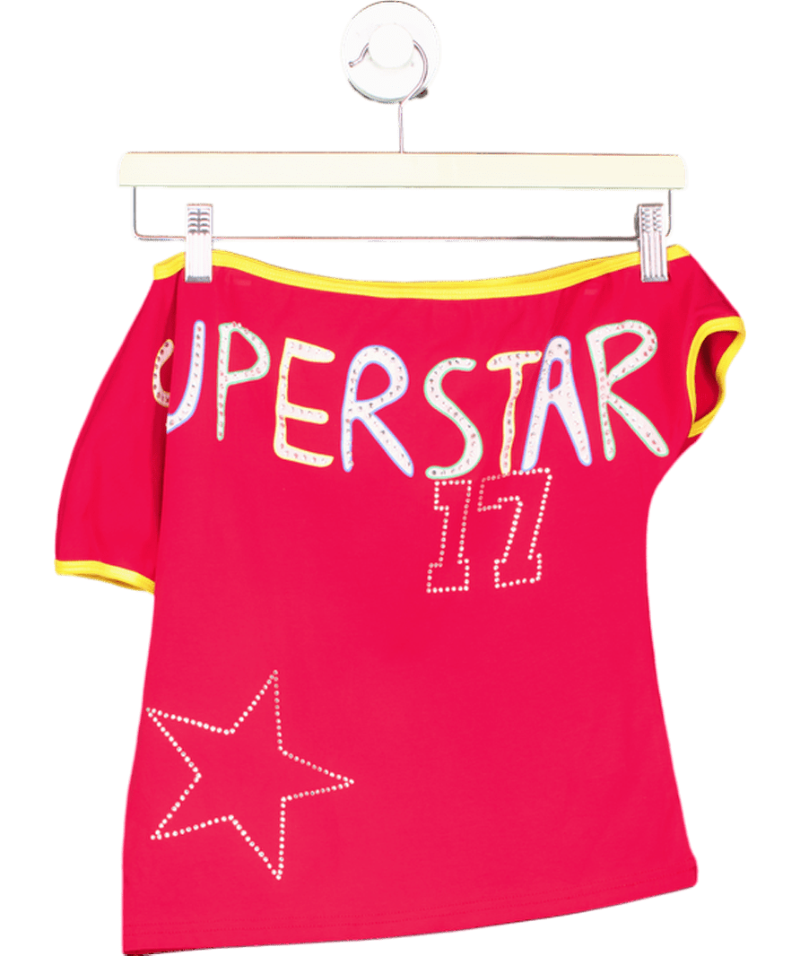 With Jean Red Superstar Seven Tee UK XS - Reliked