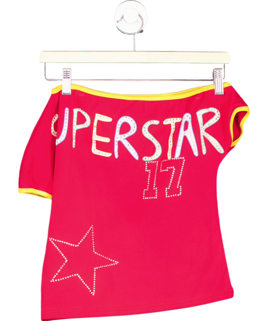 With Jean Red Superstar Seven Tee UK XS - Reliked