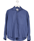 WNU Blue With Nothing Underneath Blue Brushed Flannel The Weekend Shirt UK M - Reliked