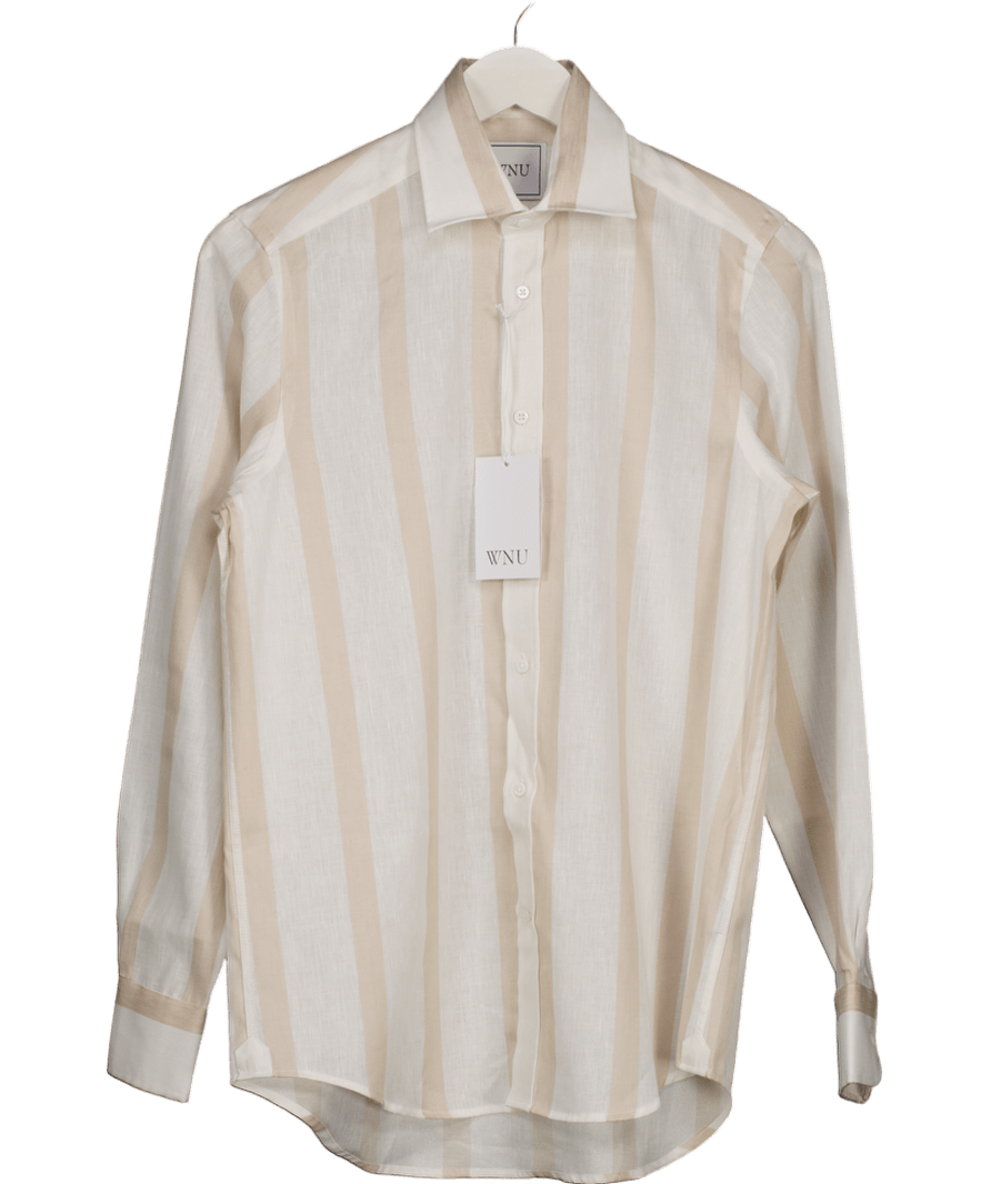 WNU White The Boyfriend Weave Shirt UK 8 - Reliked