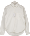WNU With Nothing Underneath The Classic Organic Cotton Shirt - Off White UK 6 - Reliked