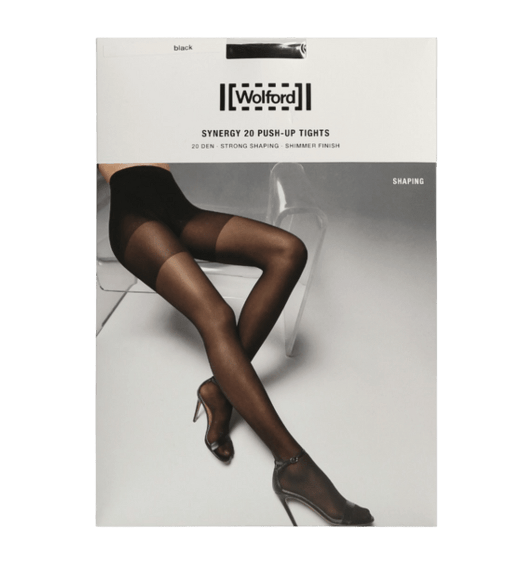 Wolford Black Synergy 20 Shaping Puh - up Tights, 20 Den UK XS - Reliked