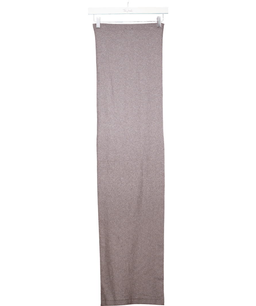 Wolford Grey Fading Shine Strapless Midi Dress UK S
