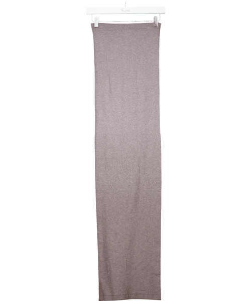 Wolford Grey Fading Shine Strapless Midi Dress UK S
